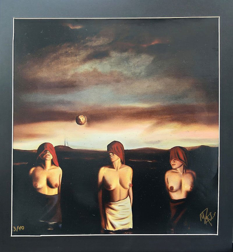 Obra "Las 3 gracias y 1 fruta que vuela" - Marco Zamudio